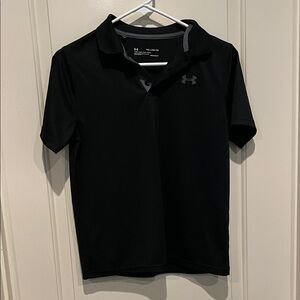Under Armour Youth Classic Black Performance Polo
